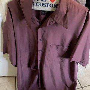 Preowned Purple Menswear dress shirt shirt   XLL